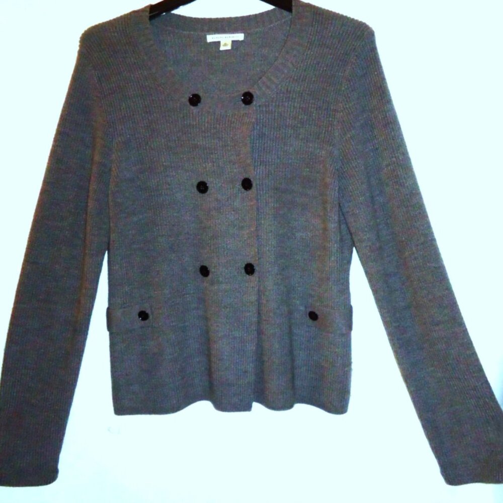 Banana Republic Size XL Fine Merino Wool Cardigan Sweater Double Breasted